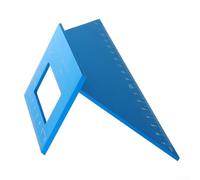 Règle d'angle carrée en alliage d'aluminium 45 et 90 degrés pour le travail du bois et du métal avec échelle métrique gravée claire