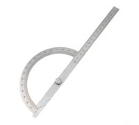 Règle d'angle de 180 degrés en acier inoxydable avec graduations transparentes et joint réglable pour la menuiserie, l'esquisse architecturale et plus encore