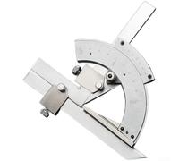 Règle d'angle de précision 0 à 320 degrés en acier inoxydable avec marquages gravés, design détachable pour ingénierie industrielle, menuiserie, mesure interne externe (A)