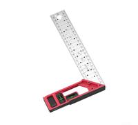 Règle d'angle de qualité atelier avec double niveau à bulle pour une précision constante de mise en page de plusieurs types de projets (250 mm)