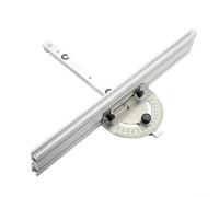 Règle d'angle de scie à table, jauge d'onglet d'angle de scie à table, jauge à onglet réglable pour le travail du bois, jauge à onglet avec butée de piste, C
