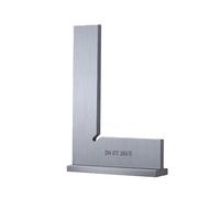 Règle d'angle droit en aluminium solide - Design bouche plate - Base large - Mise à niveau carrée pour le travail des métaux et la fabrication d'ingénierie - Règle carrée à bouche plate