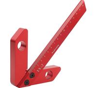 Règle d'angle droit Zimmermann, construction en aluminium durable, mesure d'angle facile, rouge