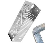 Règle d'angle en acier inoxydable 23,5 x 8,5 cm | Outil de marquage avec marquage à 90° et courbes, règle parallèle multi-usages réglable | Utilisation en atelier et construction