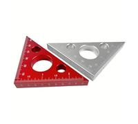 Règle d'angle en aluminium, règle de menuisier, équerre, échelle, mécanicien, outils mesure hauteur Pour le bricolage/la maison(2pcs)