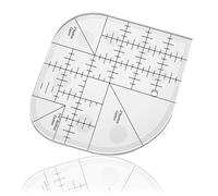 Règle d'Angle Incurvée pour Courtepointe et Patchwork - Outil de Coupe Acrylique pour Couture et Artisanat