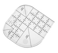 Règle d'angle incurvée pour patchwork et courtepointe XVX - Outil de couture à bords ronds pour fourniture