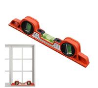 Règle d'angle magnétique, outil de mesure horizontal, niveau à bulle de 30,5 x 3,8 cm avec fonction de précision, règle d'équilibre en aluminium, outil à spiritueux avec design compact, jauge de