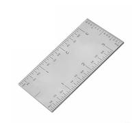 Règle d'angle métallique de 7,6 cm avec convertisseur métrique/pouce double échelle Outil de mesure précis pour le travail du bois, la construction métallique, la construction mécanique, les amateurs