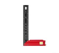Règle d'Angle Multi-Fonction 5-en-1 pour Bois | Alliage d'aluminium pour robuste, design en L, marquages lisibles, pour idÃ©al charpente, mesure prÃ©cise(30CM)