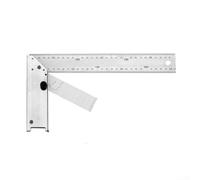 Règle d'angle multifonction en aluminium avec échelle précise pour une mesure précise de l'angle, adaptée pour la construction, le travail du bois et les tâches d'amélioration de la maison (350 mm)