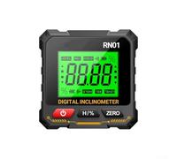 Règle d'angle numérique et inclinomètre avec base aimantée, indicateur de niveau avec écran LCD transparent, enregistrement des données et arrêt automatique, pour ingénierie et menuiserie