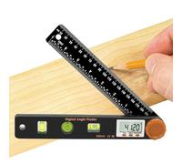 Règle d'angle numérique, jauge d'angle de 230 mm avec écran LCD, rapporteur numérique 4 en 1, outil de mesure précis pour charpentiers, menuisiers, projets de construction