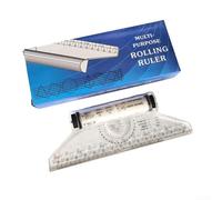 Règle d'angle parallèle pour couture, dessin et design - Outil de mesure multifonction en plastique avec double échelle de 15 cm/30 cm - Utilisation architecturale et ingénierie (15 cm)