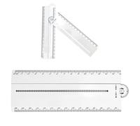 Règle d'angle Rapporteur - Alignement à double bras, échelle rotative, action de mesure des fluides, aide au dessin technique | Pour calculer la géométrie, la conception, l'étude, les angles, la