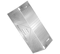 Règle d'angle - Rapporteur d'angles 9,25 x 3,35 pouces | Traceur de tubes en acier inoxydable, outil de marquage de courbure de règle, outil de dessin parallèle ergonomique multifonction pour le marqu