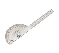 Règle d'angle réglable en acier inoxydable pour le travail des métaux - Outil de mesure d'angle précis 28 cm (10 cm)