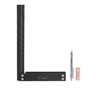 Règle D'angle Règle Droite De 90 Degrés Pour Le Travail Du Bois Marqueur De Ligne Parallèle Finder-Meter Rapporteur-Inclinomètre Jauge De Frein Charpentier Outil De Disposition Carrée Étriers De