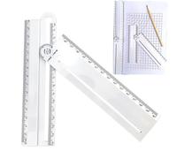Règle d'angle - Règle multifonction artisanale, rapporteur géométrique, outil de dessin, appareil de mesure | Instrument de mesure de précision pour mathématiques, ingénierie, dessin, art, école