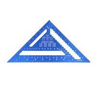 Règle d'angle triangulaire en alliage d'aluminium, outil de mesure de disposition du bois à 45 degrés, rapporteur d'échelle multifonction de 12 pouces pour menuiserie, ingénieurs