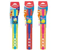 Maped - 1 règle d'apprentisssage de 30 cm Kidy Learn - Anti-dérapante