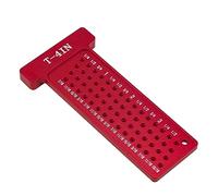 Règle d'architecte en forme de T en aluminium pour le travail du bois - 10,2 cm - Pour le travail de charpentier et les outils de mesure - Outil de marquage de charpentier