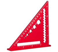 Règle d'architecte triangulaire carrée métrique pour mesure de 90 à 45 degrés en aluminium pour charpentier