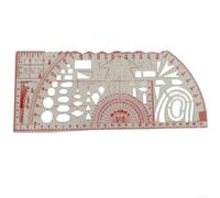 Règle d'artillerie de type 96 pour artistes, règle transparente pratique pour dessiner et mesurer