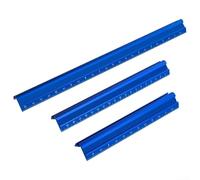 Règle de bord avec construction en aluminium et double échelle pour un marquage et une mesure précis dans le travail du bois et pour les projets de bricolage (3 pièces)