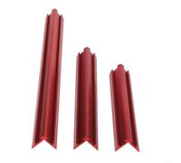 Règle de bord de travail du bois avec construction en aluminium à double échelle pour un marquage et une mesure précis sur les bords et les faces en bois (3 pièces)