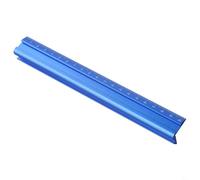 Règle de bord de travail du bois avec construction en aluminium et double échelle pour mesurer les bords et les visages, adaptée pour les tâches de bricolage du bois (200 mm)