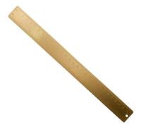 Règle de bord droite en laiton mesurant l'outil de bord droit sèche non glissante 12 pouces avec centimètres et pouces rédaction pour l'ingénieur bureau scolaire ingénieur du bois dessin à la réda