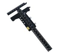 Règle de bord pour menuiserie, règle de mesure à angle droit, règle d'angle polyvalente et précise avec curseur en métal - Outils de menuisier en d'aluminium ou pour