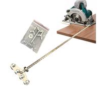 Règle de calibrage de meubles - Appareil de mesure en acier inoxydable de 19,69 pouces, guide d'ingénierie pour le travail du bois, positionnement multi-axes avec précision | Fabrication de menuiserie