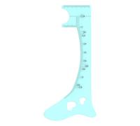 Règle de cartographie des sourcils en silicone, outil professionnel d'aide au maquillage des yeux, règle de positionnement des sourcils, guide de maquillage pour débutants