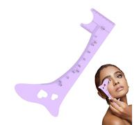 Règle de cartographie des sourcils, modèle de cartographie des sourcils en silicone | Guide de maquillage, règle de positionnement des sourcils, outil professionnel de maquillage des yeux pour femmes,