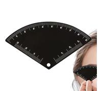 Règle de cartographie des sourcils | Règle à dessin rapide en acier inoxydable, fournitures de beauté pour dortoir, mariage, spa, coiffeuse, sac à dos, bagages, bureau