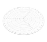 Règle de Centrage Circulaire et Mesurer pour Dessiner en Plastique