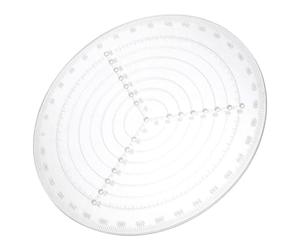 Règle de Centrage en Acrylique pour Bois, Tracé Précis de Cercles | Aide D’alignement Central, pour Tourneur Débutant, Composites et Planches, Usage Formation et Arts