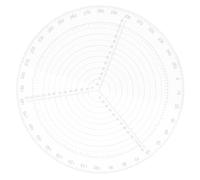 Règle de Centrage en Acrylique pour Cercles Précis, Menuiserie