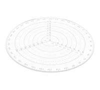 Règle de Centrage pour Dessin de Cercles, Outil Bois Plastique