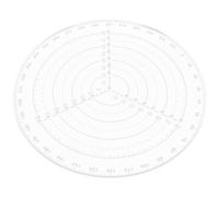 Règle de Centrage S pour Cercles, Outil Traçage Cercle Bois Tourné | Acrylique Transparent, Repères Gradués Nets, Trou Central Pointe, pour Artisans Créatifs et Réglage de Tour