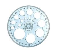 Règle De Cercle - Règle De Géométrie Acrylique, Règle De Mesure De Cercle | Règles De Dessin Rondes Et Modèles Pour Artistes, Outils De Dessin De Traceur De Cercle Pour L'école, Les Bureaux, Les Coffr