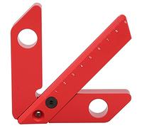 Règle de charpentier de jauge de ligne d'angle de recherche centrale 45 outil de mesure à angle droit de 90 degrés pour le marquage des métaux en alliage d'aluminium 10x12.5x1.5cm