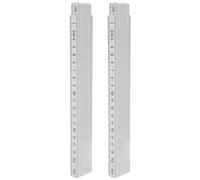 Règle de charpentier pliante 2 pièces bâton de mesure compact et léger de 2 m outil de travail du bois conception de verrouillage multi-angle pour les projets de bricolage