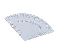 Règle de conception de sourcils, outil de cartographie des sourcils réglable pour une mise en forme précise, guide de microblading professionnel, pochoir réutilisable de 5 cm (blanc)