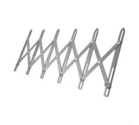 Règle de Confection Extensible en Aluminium 60cm - Jauge de Mesure Précise pour Boutons et Plis - Outil Artisanat Argenté Version Longue 8 Têtes(Short 6-head)