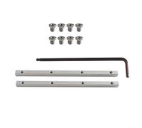 Règle de construction, guide de rail de scie en alliage d'aluminium, kit de connexion de scie de rail, compatible avec les défonceuses et les scies circulaires, convient aux rails en T standard et aux