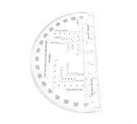 Règle de coordonnées avec règle de coordonnées transparente pour navigation