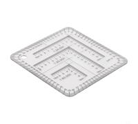 Règle de coordonnées transparente de 7 cm, outil portable en acrylique pour la mesure d'ingénierie et l'analyse géographique